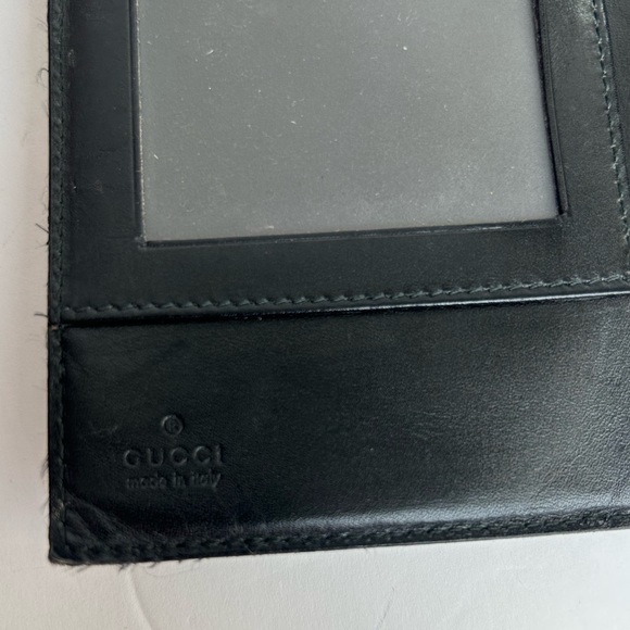 Gucci Leather Vintage Wallet With Coin Purse Black - Picture 7 of 13